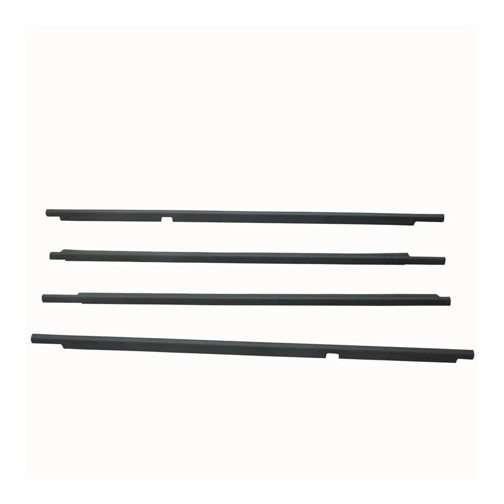 Syxlsjw Black Sealing Strip 4Pcs Outer Windows Rubber Weatherstrip Door Seal Belt Moulding Trim For Lexus For Lx470 1998-2007(Black)