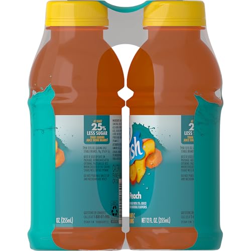 Image of V8 Splash Mango Peach Flavored Beverage, 12 oz. (6 pack)