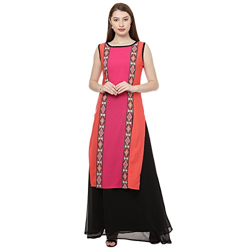 Image of ZIYAA Women's Crepe Straight Kurta
