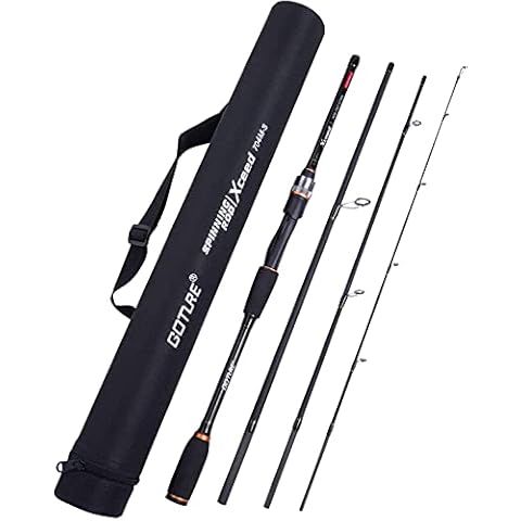 Goture Angelrute,Spinnrute,Spincasting Ruten,teleskoprute,Forellen Angeln rute,Karpfen rute,Baitcast rute,Angelruten mit Aufbewahrungsrohr Cover