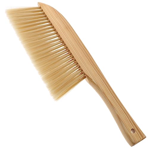 FRCOLOR Wooden Handle Sweeping Brush Stiff Bristle Cleaning Brush for Bed Efficient Dust Removal Tool for Office