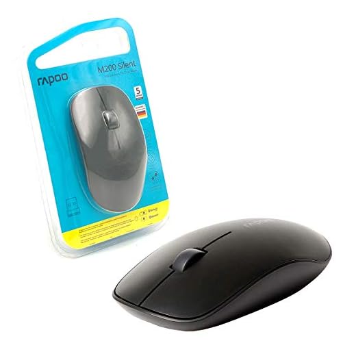 Mouse Rapoo M200 Silent Wireless 2.4Ghz Bluetooth 1300DPI Clique Silencioso Preto - RA011