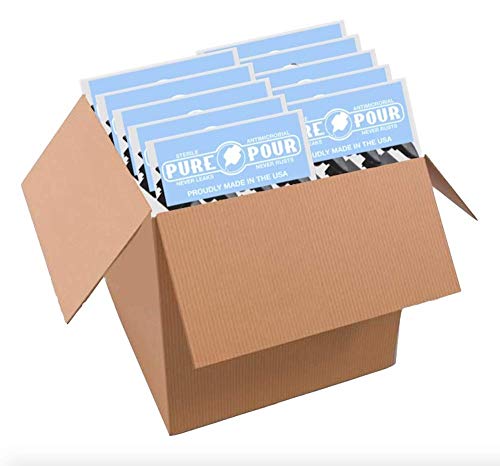 Pour Spouts and Universal Dust Caps  Liquor Pourers with Rubber Dust Caps for Alcohol Bottles, Olive Oil, Syrup, Balsamic Vinegar and More (100 Pack of Pour Spouts)