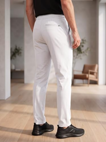 Image of SaintX Men's 4-Way Stretchable Athleisure Pants | Sweat Wicking Fabric | Slim Fit | Active - Sports Wear | Travel, Lounge & Casual Wear | Stylish Back Zipper Pocket | Available in Plus Size (ST06)