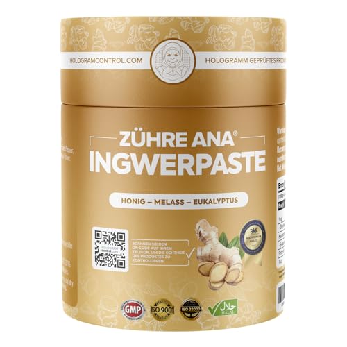 Zühre Ana - Poudre de gingembre, curcuma – pour les rhumes, expectorant pour adultes et enfants, Renforcer naturellement, – Végan