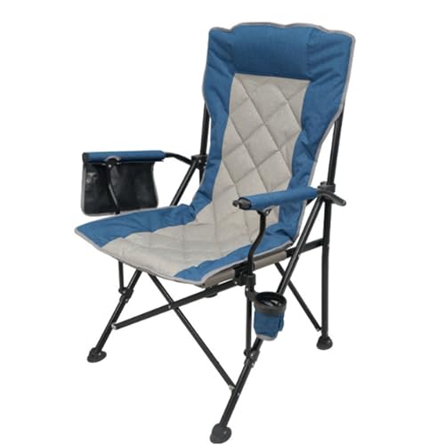 HYZHANHONG Handheld Folding Camping Chair, Capable of Supporting Up to 130 Pounds, Heavy-Duty Lawn Chair with Side Pockets, Used for Outdoor Camping and Beach Activities