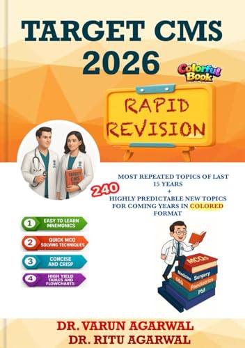 Image of Target CMS 2026 Rapid Revision for UPSC CMS Preparation, 240 Most Repeated Topics, by Dr. Varun Agarwal and Dr. Ritu Agarwal