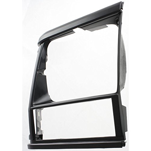 Diften 630-A0233-X01 - Headlight Trim Bezel Black Passenger Side Right RH for Jeep Cherokee Comanche