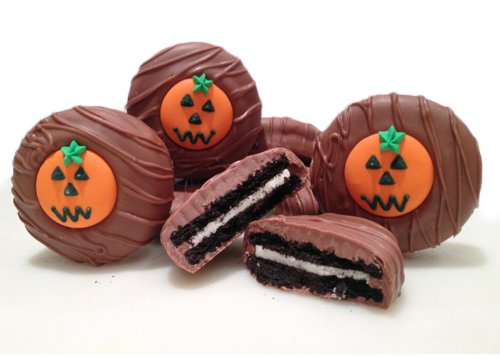 Philadelphia Candies Milk Chocolate Covered OREO Cookies, Halloween Pumpkin 8 Ounce