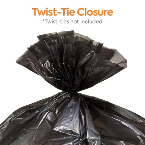 Image of Coastwide Professional 7-10 Gallon Trash Bag, 24 inch x 23 inch, Low Density, 0.35 mil, Black, 500 Bags /Box