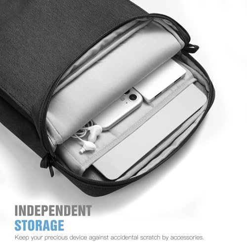 Image of TiMOVO 15 Inch Laptop Sleeve for MacBook Air 15, Pro 14, Black & Gray
