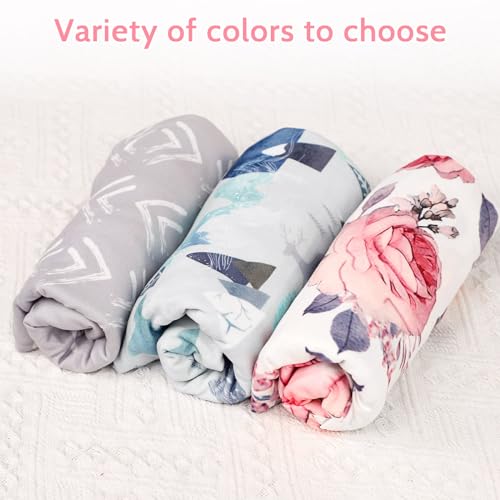 Image of SWESEN Baby Lounger Cover, Removable Infant Lounger Slipcover for Girls, Ultra Soft Cover for Newborn Lounger, Snug Fitting Design, Pink Floral