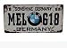 BMW MEL-618 Germany Vintage Auto License Plate, Embossed Tag Size 6" X 12"