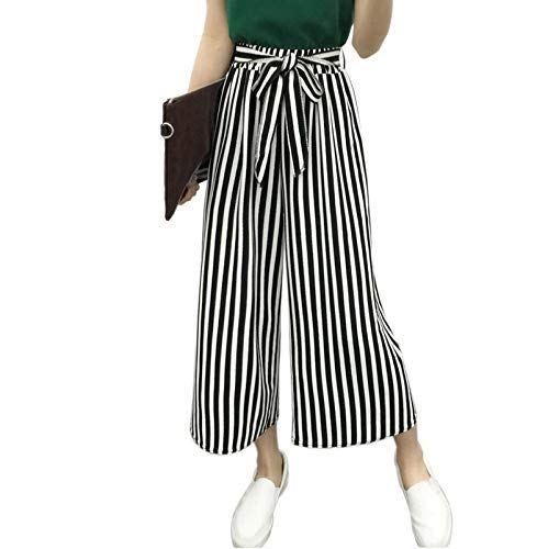 Buy Kingsmen Line Women's Regular Fit Poly Cotton Palazzo (Kings_Black,  White_28-38) at Amazon.in