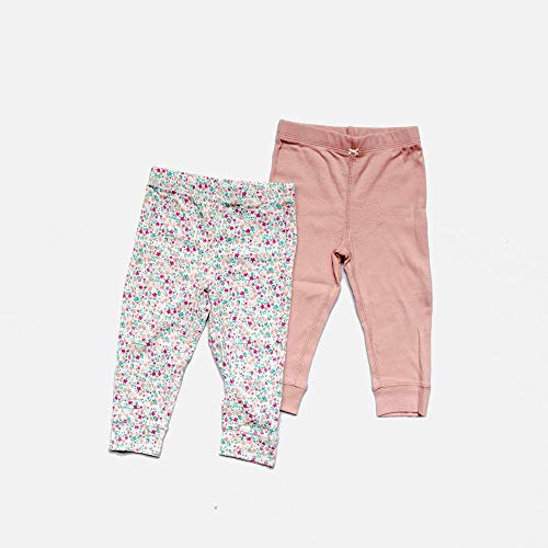 Carter's Calça de algodão pacote com 2, rosa, Newborn