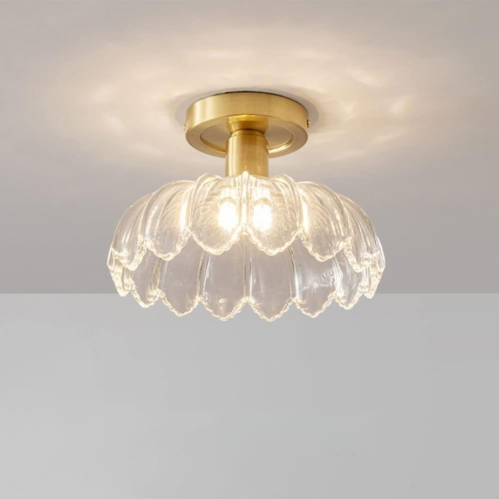 Lampe de plafond moderne minimaliste en forme de feuille de lotus