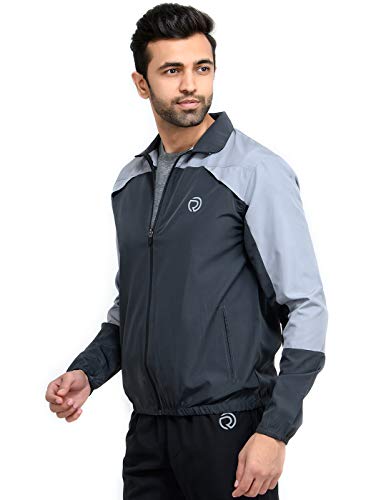 Image of TRUEREVO Mens Solid Quick Dry Running Sports Long Sleeve Jacket Ultra Light Thin Performance Gym Activewear