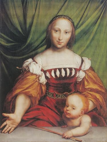 Peinture moderne Vénus et Amour Hans Holbein : affiche décoration salon sur toile 60x90cm