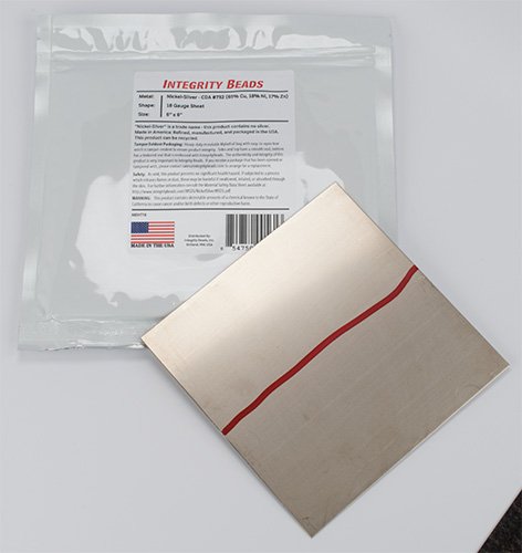 Nickel-Silver 18 Gauge Sheet - 6