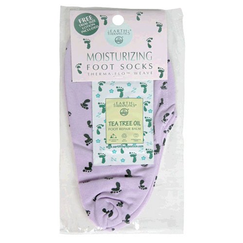 Earth Therapeutics Foot Socks, Moisturizing, 1 pair (Pack of 2)