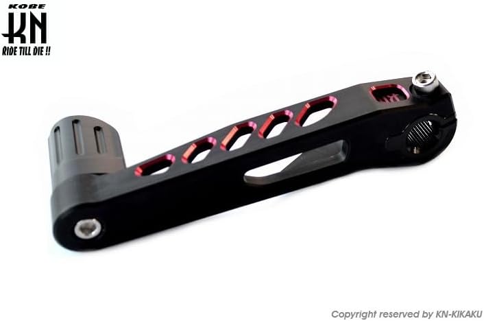 KN企画 KNデュアルカラーキックペダル [横E/Gジョグ/シグナスX系] タイプ3 マットブラック/レッド