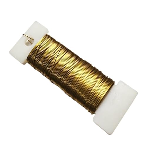 Gold Wire 22 gauge, Jewellery Making Supplies, Gold Craft Floral Wire, Metal Wreath Making Kit