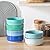 vancasso Bonita 24 OZ Cereal Bowls Set of 6 and 50 OZ Pasta Bowls Set of 6, Stoneware Serving Bowls Dishwasher & Microwave Safe, Blue Bowl Set