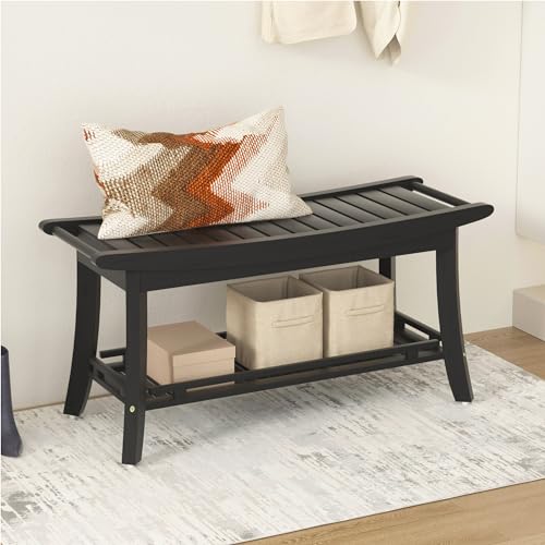 Eastglory EUAHBNR41002 Bamboo Entryway Storage Bench thumb #1