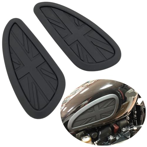 Coussinet Réservoir Moto Rétro Caoutchouc Design Texture Diamant