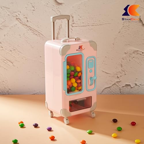 Image of Candy Dispenser, Cute Vending Machine for Desktop, Manual Candy Machine, Dispense Mini Candies, Birthday & Christmas Gift for Girls, Gift for Friends (Pink)