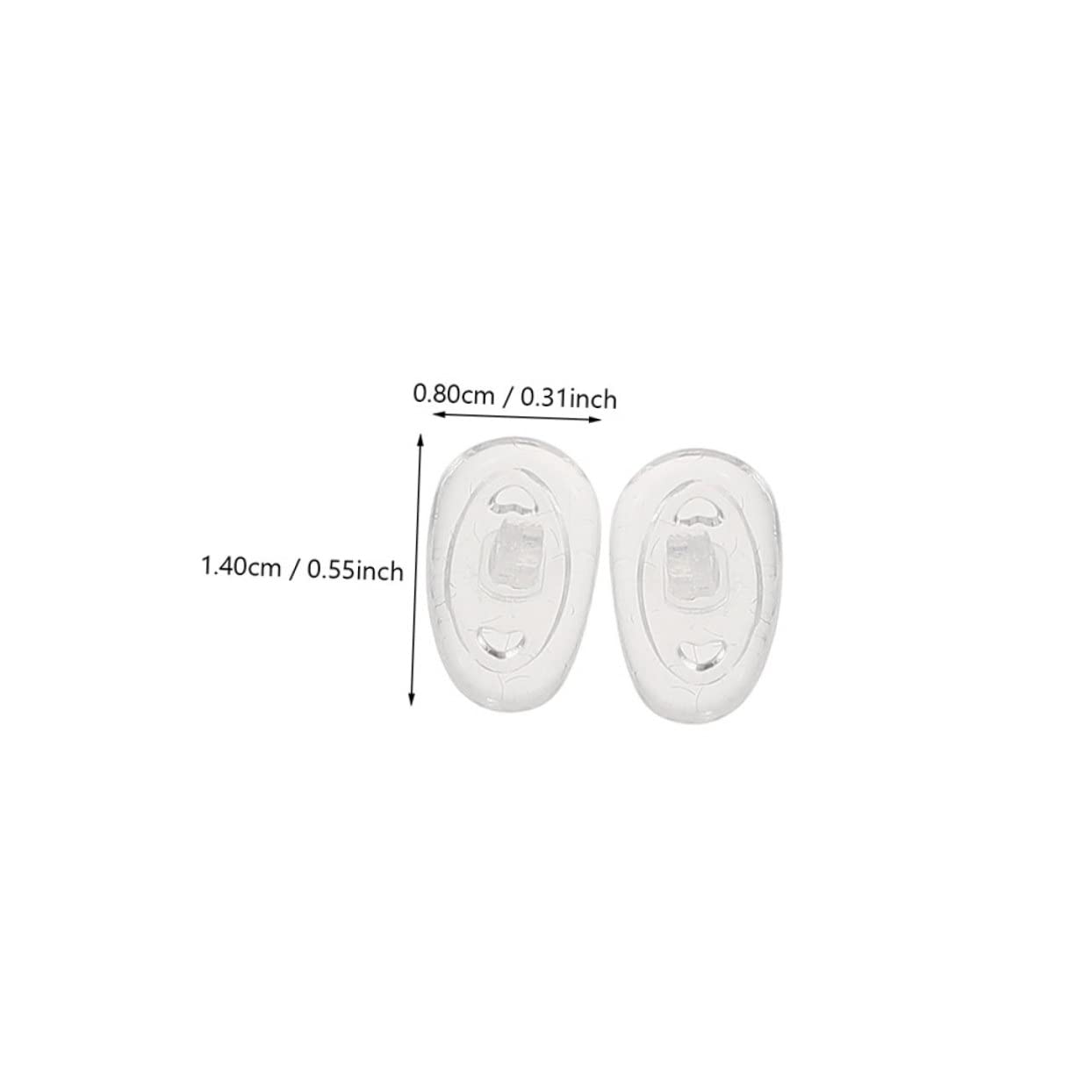 SOIMISS Accessoires Antidérapants en Silicone 30 Paires de Coussinets Nasaux Pratiques pour Lunettes pour Fixer les Verres, Adaptés pour Usage Professionnel