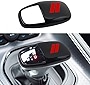 SENSHINE Gear Shift Knob Head Cover Trim for Dodge Charger Challenger Accessories 2015-2022 Durango 2016-2023 ABS Interior Shell Insert Decoration Protector Gear Shifter Cover (Red Trim)