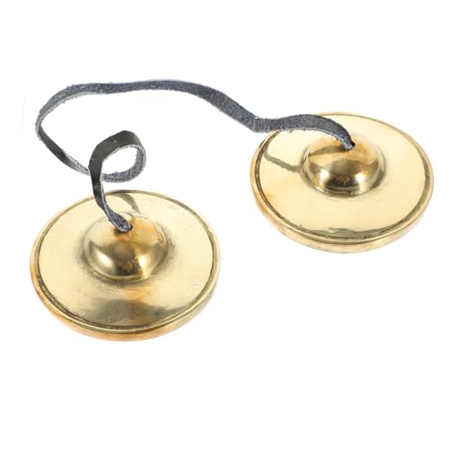 JEWEDECO Copper Meditation Chime Small Bell Ideal for Meditation Accessories Yoga Sessions