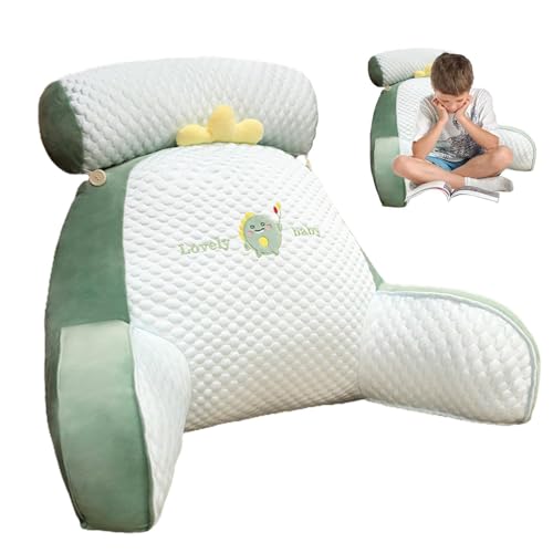 Almohada de respaldo con brazos | Almohada de lectura para cama para adultos | Silla de cama con brazos - Ideal para sentarse, trabajar en el portátil, jugar, ver la televisión