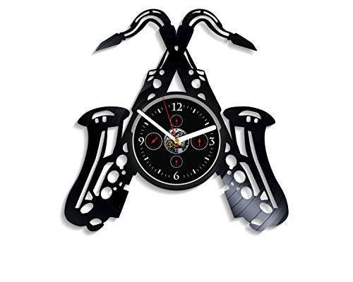 Saxophone Wall Clock 12 Inch Music Wall Clock Musical Instrument Wall Clock Vintage Vinyl Record Retro Wall Clock Saxophone Art Birthday Gift Saxophone Gift New Year Gift Handmade Clock #TOP11