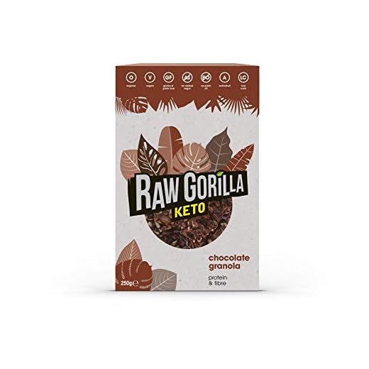 Raw Gorilla Granola Keto Con Cacao, 250 Gramo