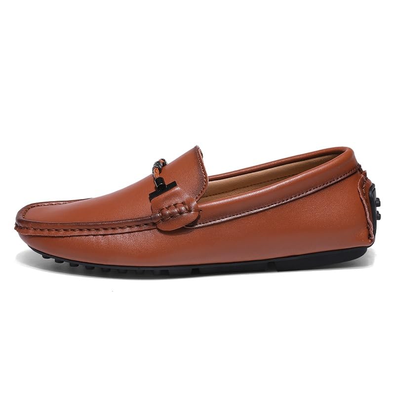 Mens Loafers Round Toe PU Leather Driving Style Loafer Comfortable Resistant Lightweight Casual Driving Slip On2