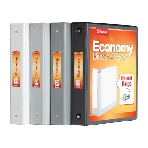 Cardinal 3 Ring Binders 4 Pack Cover