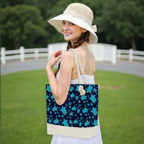 Image of Beach Bag Sun Straw Hat, Tote Bag for Women Friends Travel Gifts, Aloha Bags Waterproof Travel Vacation Essentials