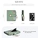 POIUGOYA Slim Wallet for Women,RFID Blocking Bifold Credit Card Holder with Zipper Coin Pocket,ID Window,Keychain
