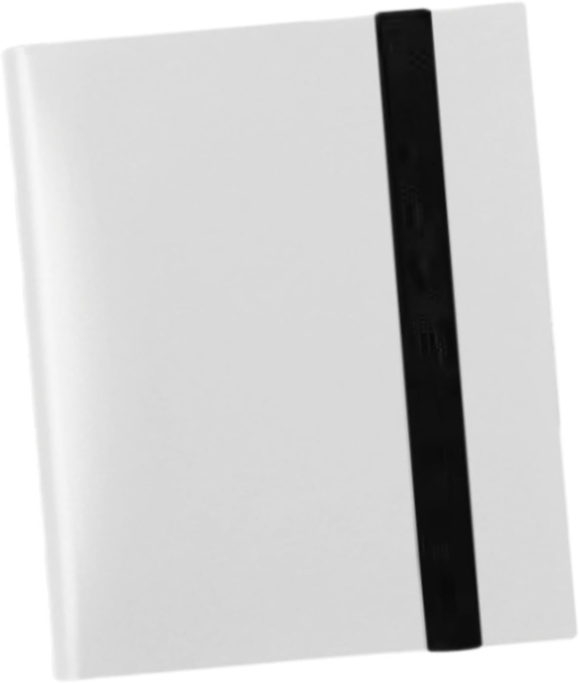 Colaxi Sports Cards Binder, 9 Pockets Collection Strap Design Cards Binder Holder, Card Collection Album for Gaming Cards, White