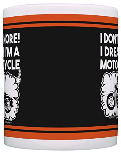 Motorcycle Gifts I Don't Snore Dream I'm A Motorcycle Funny 2 Pack Gift Coffee Mugs Tea Cups Black #TOP2