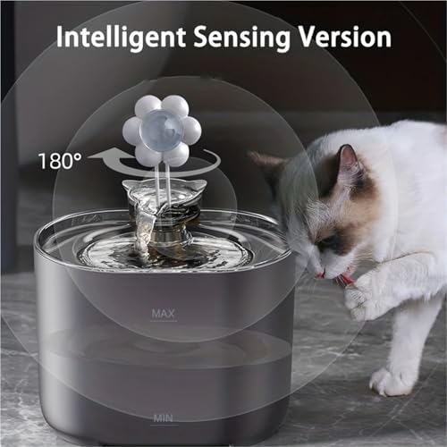 Fuente de agua inteligente para gatos 2.2L con filtro miniatura 5