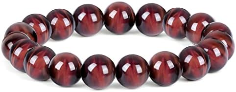 Enjoy Risingsun Tiger Eye Bracelet men women,anti-anxiety, courage and determination bracelet & Red Bead Triple Protection Bracelet Jewelry Genuine Crystal Chakra Stone Bracelets