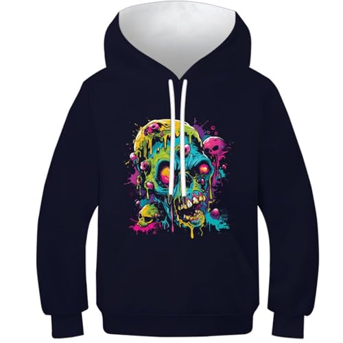 Sweat à capuche enfant 3D coloré anti-froid pour filles et garçons