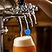 UCEHIPAW 100 Pcs Beer Plugs Tap Brush Reusable Draft Hygiene Brush Beer Faucet Cleaning Plug for Home Party Restaurant Bar (Blue)