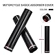 JFG RACING 240 mm Motorrad Vorderradgabel Abdeckung,1 Paar Motorrad Gabelabdeckung Kohlefaser,Verstellbarer Stoßdämpfer Gabelschuetzer Universell für Dirt Bike On/Off Road