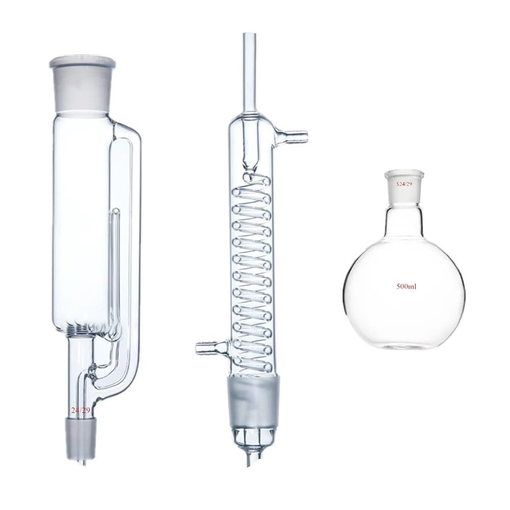 Attrezzature e forniture di laboratorio Estrattore in vetro da 500 ml 24/29 con corpo a fondo piatto