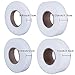 Outus Fabric Fusing Tape Adhesive Hem Tape Iron-on 4 Pack Different Size, Each 27 Yards Long(White)