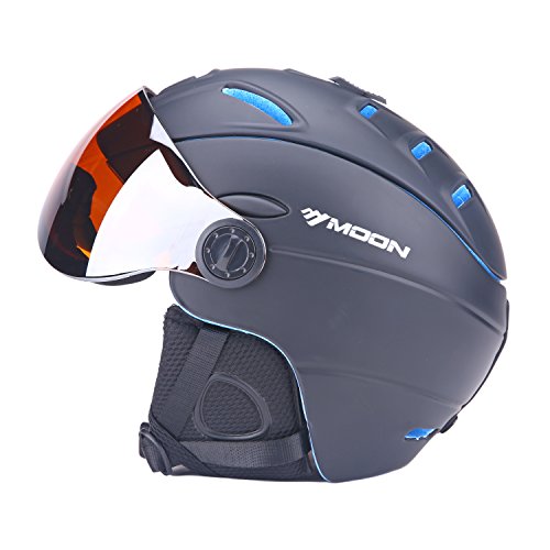 UNISTRENGH Ski Snowboard Helmet Backline Visor Helmets for Winter Snow Sports with Attached